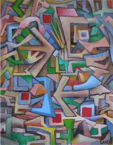 red box oil on paper